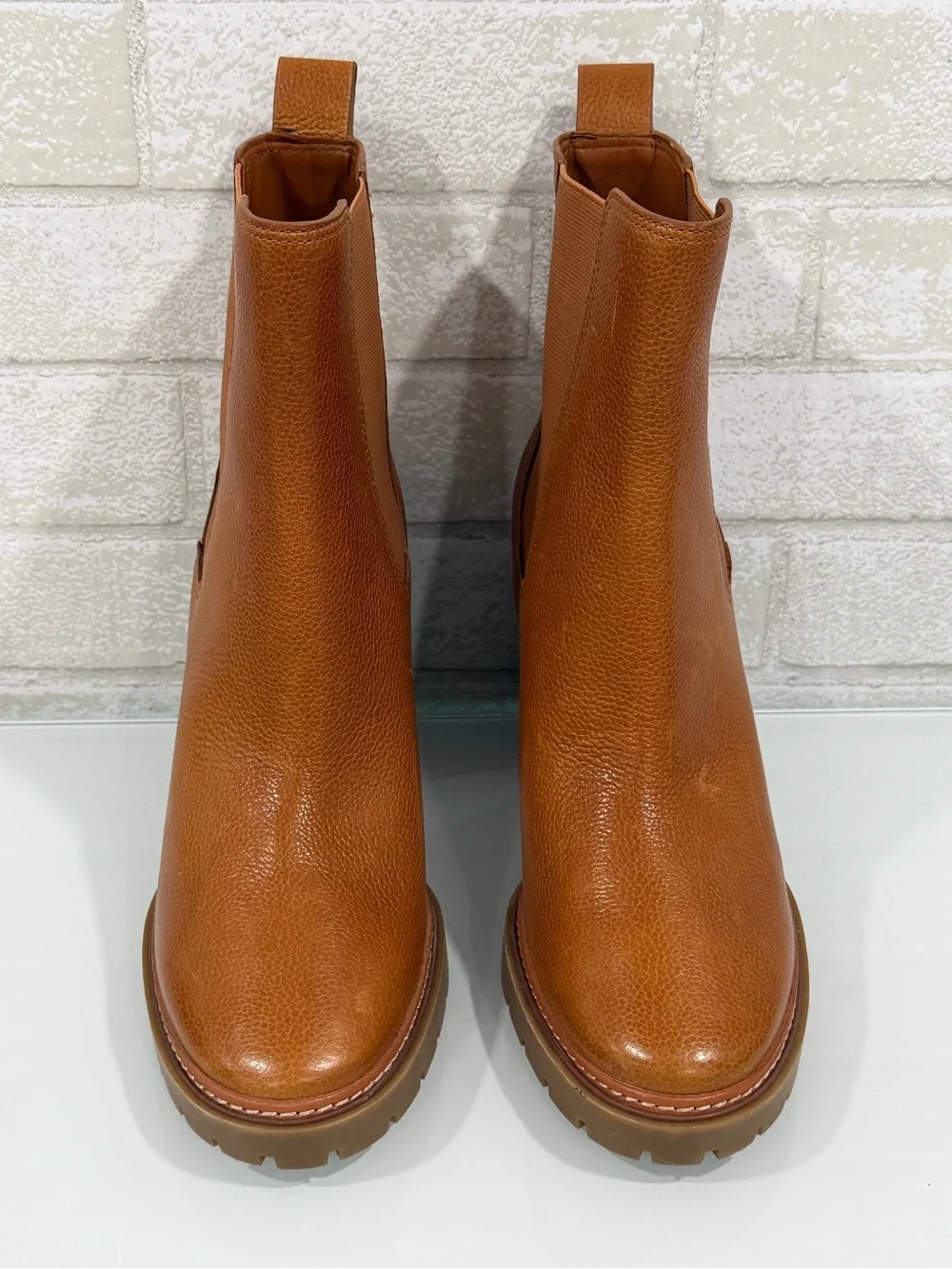 TORY BURCH CARSON LUG SOLE ANKLE BOOT - Toasted Caramel - Sz - 11 .US